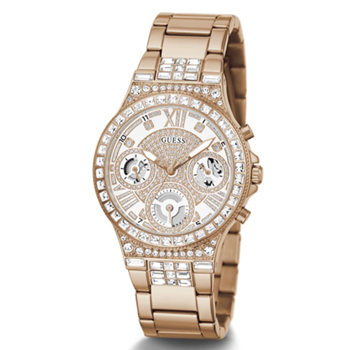 MONTRE GUESS FEMME MOONLIGHT CHRONO ACIER